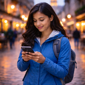 Check-in app for solo travelers