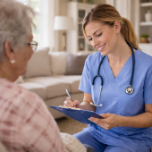 Daily check-in app for senior exercise